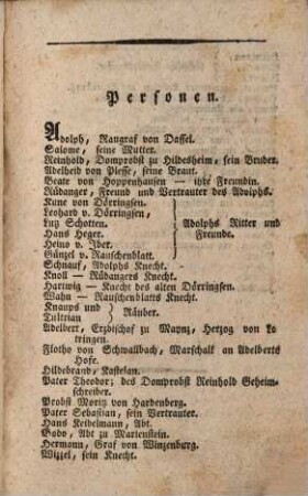 Adolph der Kühne, Raugraf von Dassel, 3