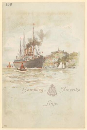 Menükarte : Schnelldampfer "Auguste Victoria"