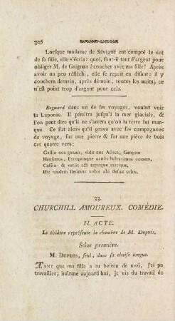 33. Churchill Amoureux. Comédie.