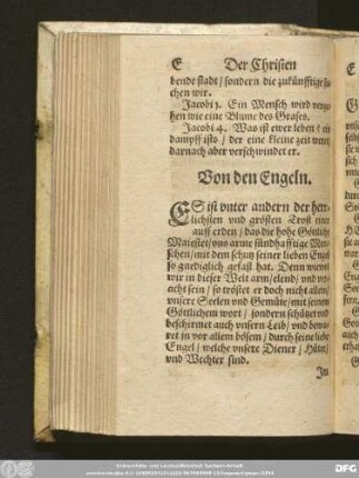 Von den Engeln.