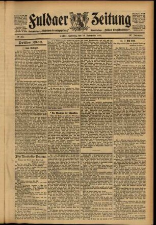 Dritte Ausgabe vom Samstag, den 18. November 1905.