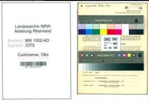 Entnazifizierung Otto Cummerow, geb. 12.10.1899 (Pfoertner)