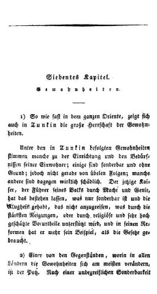 Siebentes Kapitel- Gewohnheiten.