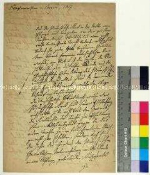 Unvollständiges Manuskript des preußischen Kriegsministers Hermann von Boyen betreffend Notwendigkeit einer starken Heeresmacht für Preußen (Faksimile)