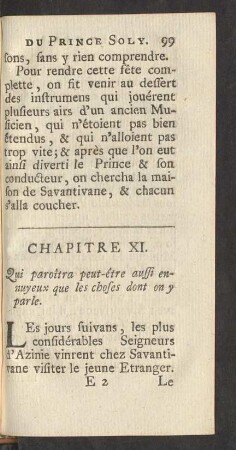 Chapitre XI. Qui paroîtra peut-être aussi ennuyeux que les choses dont on y parle.
