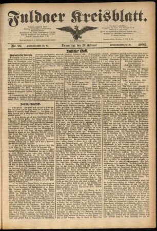 Ausgabe vom Donnerstag, den 20. Februar 1902.