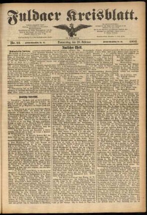 Ausgabe vom Donnerstag, den 20. Februar 1902.