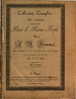 Collection complète des oeuvres, 11