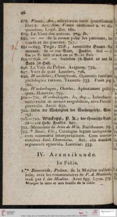 IV. Arzneikunde