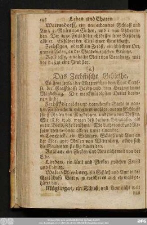 [4.] Das Zerbstische Gebiethe