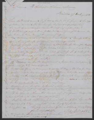 Brief an B. Schott's Söhne : 30.08.1853
