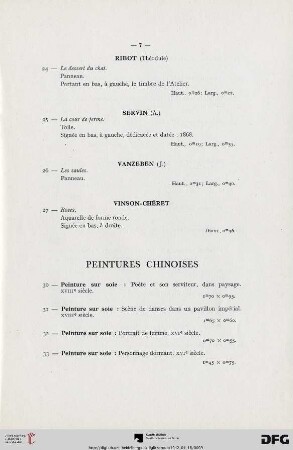 Peintures chinoises (Nr. 30-55)