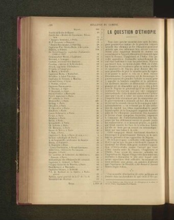 La Question D'Éthiopie.