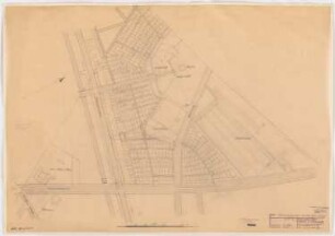 Siedlungspläne, Berlin-Dahlem: Waldfriedhof, Bebauungsplan 1:2000