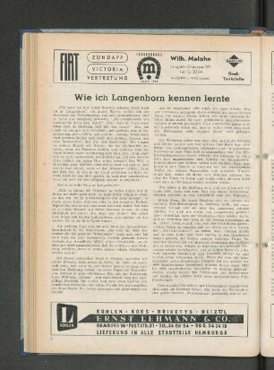 Wie ich Langenhorn kennen lernte