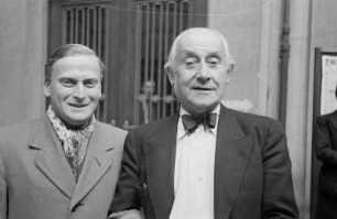 Porträtaufnahmen des Violinisten und Dirigenten Yehudi Menuhin