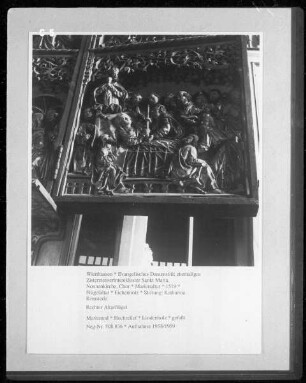 Marienaltar — Rechter Altarflügel — Marientod
