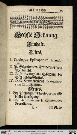 Sechste Ordnung