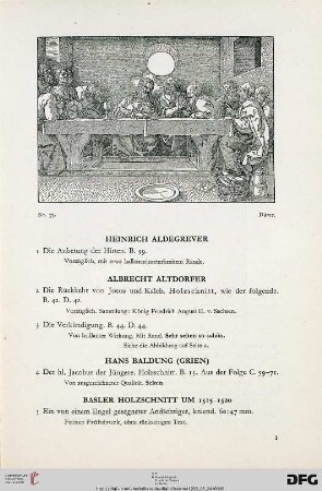 Kupferstiche alter Meister (Nr. 1-96)