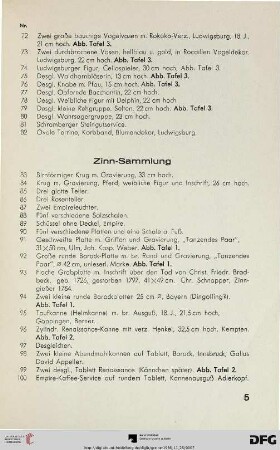 Zinn-Sammlung (Nr. 83-161)