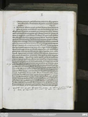 Anima rationalis per substantiam immobilis est: p[er] operationem est mobilis. Per virtutem est partim immobilis/partim mobilis Cap.iiii.