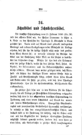 Schulbibel und Schullehrerbibel