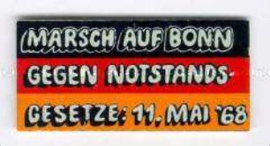 Marsch auf Bonn gegen Notstandsgesetze, Mai 1968
