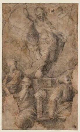Salvator Mundi (nach der Kompositionszeichnung von Fra Bartolommeo in London, British Museum, zum Gemälde in Florenz, Palazzo Pitti, Galleria Palatina)