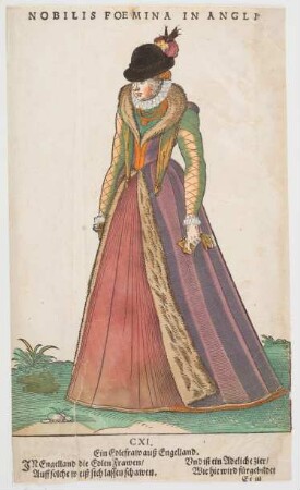 Tracht einer adligen Frau aus England