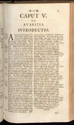 Caput V. De Avaritia.