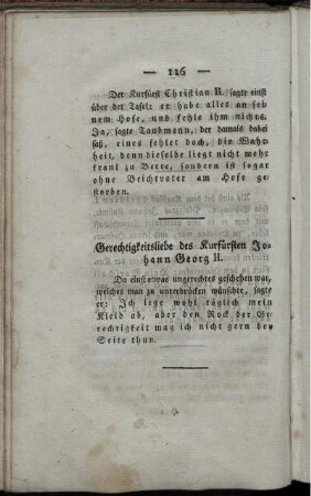 Gerechtigkeitsliebe des Kurfürsten Johann Georg II.