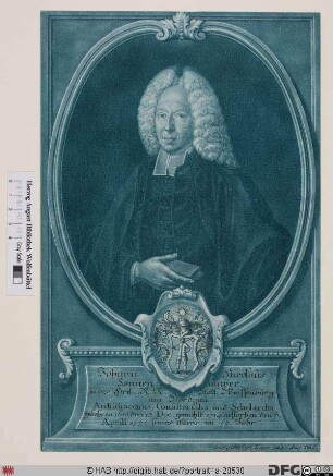 Bildnis Johann Nicolaus Sonnenmayer