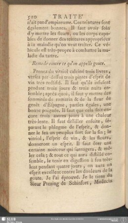 Remede contre ce qu'on appelle goute