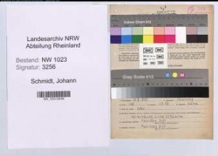Entnazifizierung Johann Schmidt , geb. 19.03.1890 (Kaufmann)