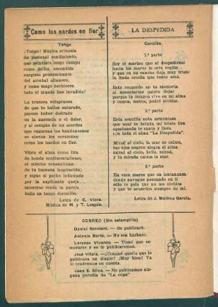 Como los nardos en flor : Tango