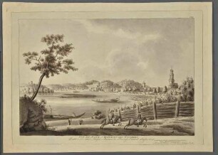 Blick von Hermannswerder über die Havel auf Sanssouci und Potsdam