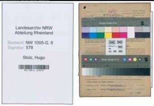 Entnazifizierung Hugo Stolz , geb. 28.05.1896 (Ingenieur)
