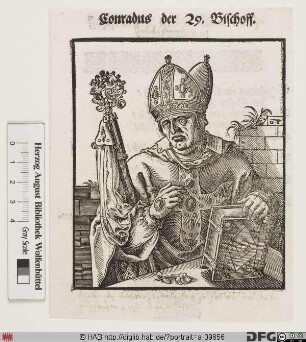 Bildnis Konrad II., 1221-46 Bischof von Hildesheim