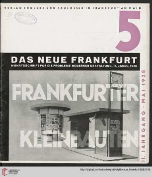 Heft 5 (Mai 1928)
