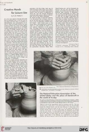 Creative hands for leisure use