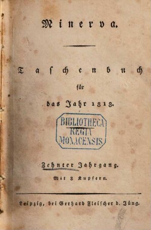 Minerva : Taschenbuch. 1818 = Jg. 10