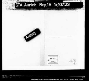 Das jüdische Armenwesen in Aurich