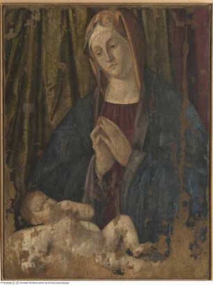 Maria in Anbetung des Christuskindes