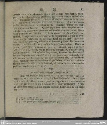 §. VII. An novi quid sanxerit Constantinus?