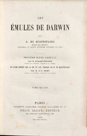 Les émules de Darwin, 2
