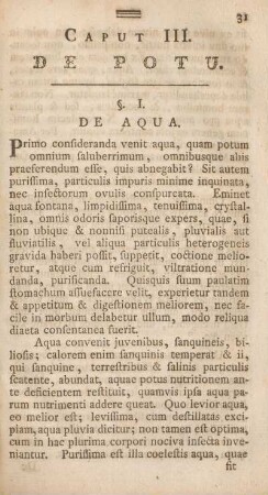 Caput III. De potu.