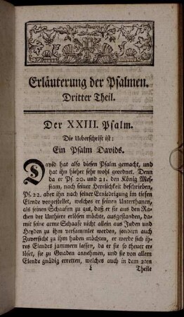 Der XXIII. Psalm.