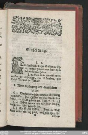 [Kurzer Entwurf der Christlichen Lehre.]