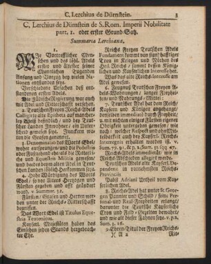 part. 1. oder erster Grund-Satz
