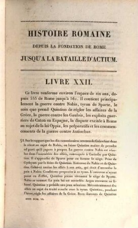 Oeuvres complètes de Rollin, 22. Histoire Romaine ; 6